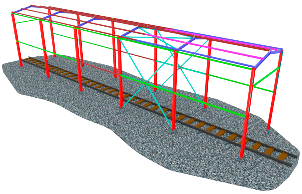 Проектирование навеса над железной дорогой
